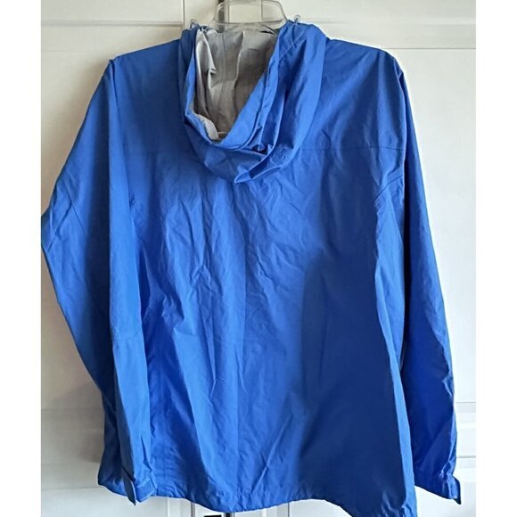 L.L. Bean Women’s Hooded‎ Full Zip Trail Model Rain Jacket Small Blue Vintage - Picture 2 of 8